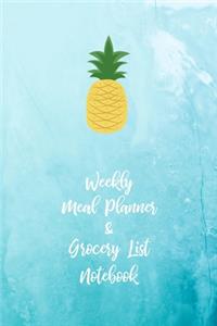 Weekly Meal Planner and Grocery List Notebook