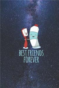Best Friends Forever Toothbrush Toothpaste Funny Journal