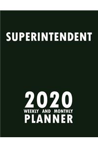 Superintendent 2020 Weekly and Monthly Planner