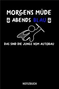 Morgens Müde abends blau das sind die Jungs vom Autobau