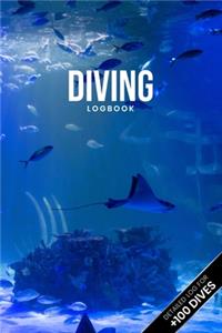Scuba Diving Log Book Dive Diver Jourgnal Notebook Diary - Underwater World