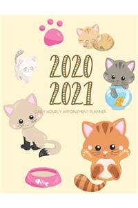 Daily Planner 2020-2021 Kitten Cat 15 Months Gratitude Hourly Appointment Calendar