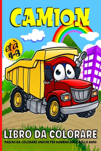 Camion Libro Da Colorare Per Bambini 4-8 Anni