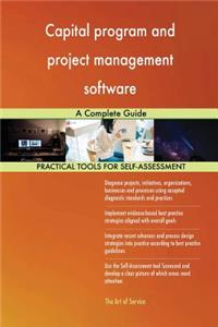 Capital program and project management software