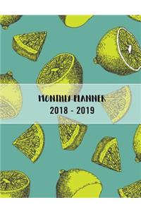 2018-2019 monthly planner