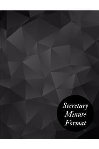 Secretary Minute Format