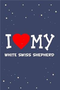 I Love My White Swiss Shepherd Dog Breed Journal Notebook