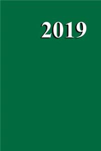 2019 Journal Green Color Simple Plain Green