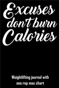 Excuses Don't Burn Calories