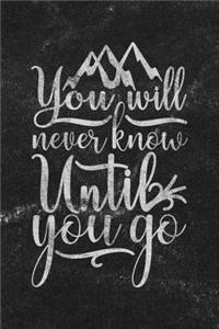 You Will Never Know Until You Go