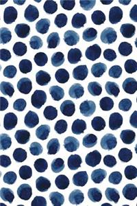 Journal Notebook Indigo Blue Ink Spots