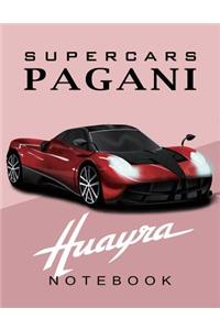 Supercars Pagani Huayra Notebook