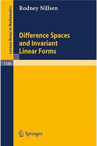 Difference Spaces and Invariant Linear Forms