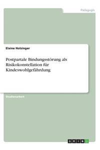 Postpartale Bindungsstörung als Risikokonstellation für Kindeswohlgefährdung