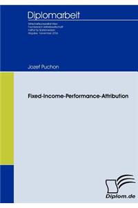 Fixed Income Performance Attribution