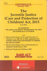 (Code J-1) The Juvenile Justice (Care And Protection Of Children) Act, 2015