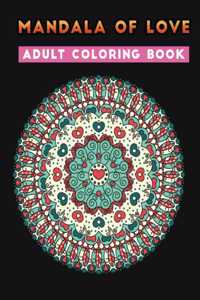 mandala of love adult coloring book