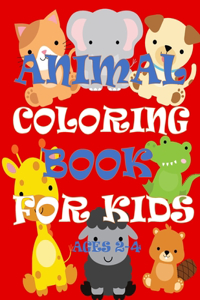 Animal Coloring Books for Kids Ages 2-4