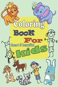 coloring book for smart and brave and beautiful kids