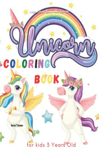 Unicorn Coloring Book for kids 3 Years Old