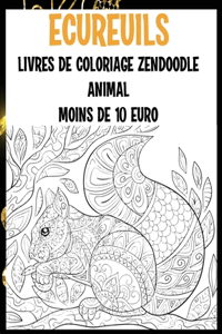 Livres de coloriage Zendoodle - Moins de 10 euro - Animal - Écureuils