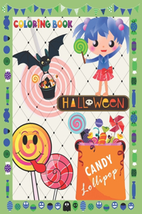 Halloween Candy Lollipop Coloring Book