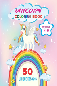 Unicorn Coloring Book For Kids 4-8