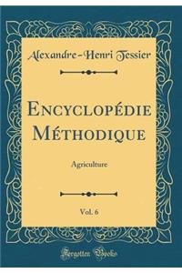 EncyclopÃ©die MÃ©thodique, Vol. 6: Agriculture (Classic Reprint)