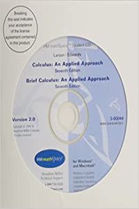 Hm Mathspace CD-ROM for Larson/Edwards Calculus: An Applied Approach, 7th