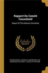 Rapport Du Comité Consultatif