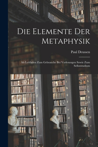 Elemente Der Metaphysik