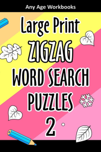 Large Print Zigzag Word Search Puzzles 2