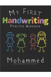 My first Handwriting Practice Workbook Mohammed