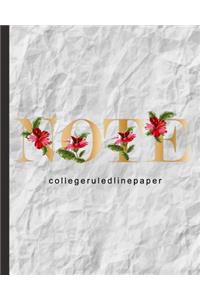 NOTE College Ruled Line Paper