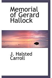 Memorial of Gerard Hallock