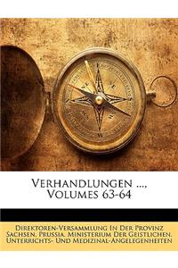 Verhandlungen ..., Volumes 63-64