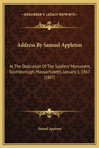 Address By Samuel Appleton