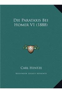 Die Parataxis Bei Homer V1 (1888)