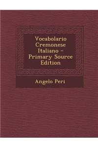 Vocabolario Cremonese Italiano