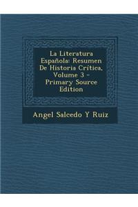 La Literatura Espanola