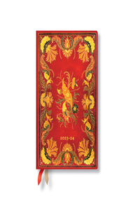 Paperblanks 2024 Fiammetta Fiammetta 18-Month Mini Horiztonal Elastic Band Closure 208 Pg 80 GSM