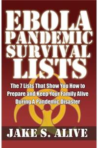 Ebola Pandemic Survival Lists