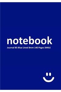 Notebook Journal B5 Blue 8mm 140 pages SMILE