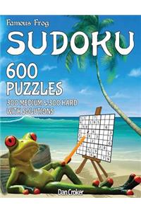 Famous Frog Sudoku 600 Puzzles With Solutions. 300 Medium and 300 Hard