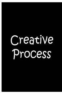 Creative Process - Black Notebook / Extended Lined Pages / Soft Matte