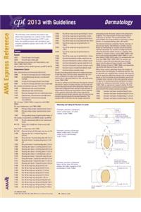 CPT 2013 Express Reference Coding Card Dermatology