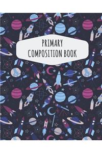 Space Rocket Primary Composition Book