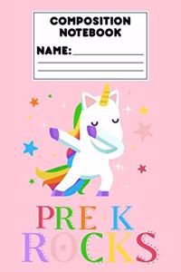 Composition Notebook Pre-K Rocks
