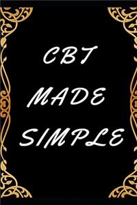 CBT Made Simple Lined Book