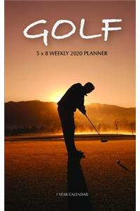 Golf 5 x 8 Weekly 2020 Planner